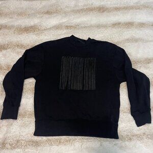 Alexander Wang Barcode Logo Sweatshirt in black Medium